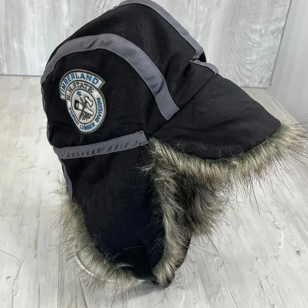 Timberland N.H. State Forest Lumber Division Faux Fur Kids Trapper Hat